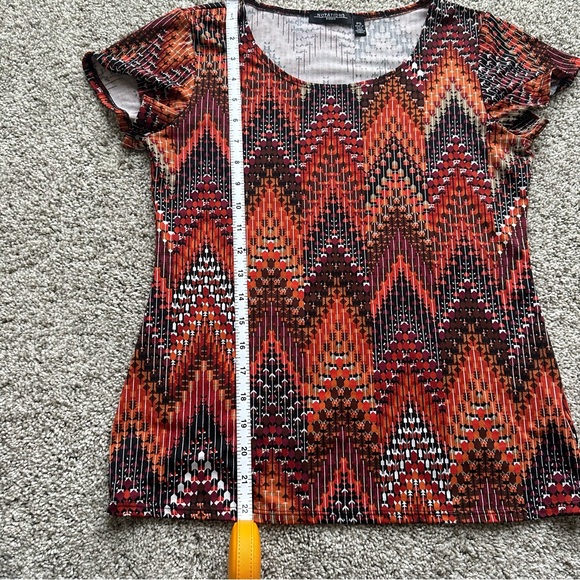 Bundle of 3 Blouses Petite Small Short Sleeve Tops Purple, Orange, Beige - Picture 5 of 8